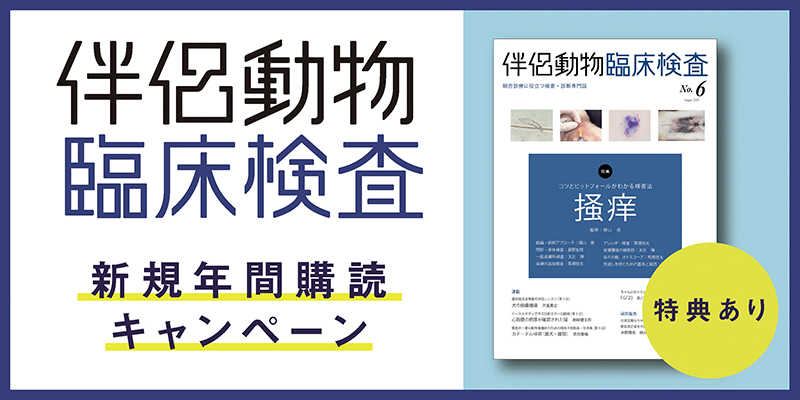 伴侶動物臨床検査新規年間購読キャンペーン